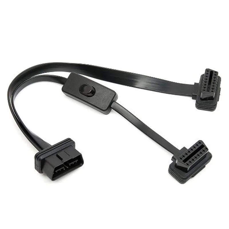 35 см OBD 2 разветвитель отклонения в размерах на 1 с переключателем Y кабель Мужской