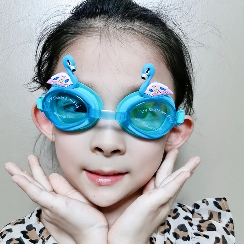1 шт. силиконовые Милые Мультяшные очки для плавания sainв противотуманные