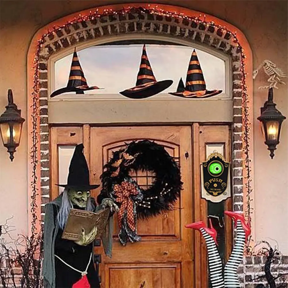 HiMISS страшный дверной звонок с одним глазом для украшения дома на Хэллоуин | Дом и