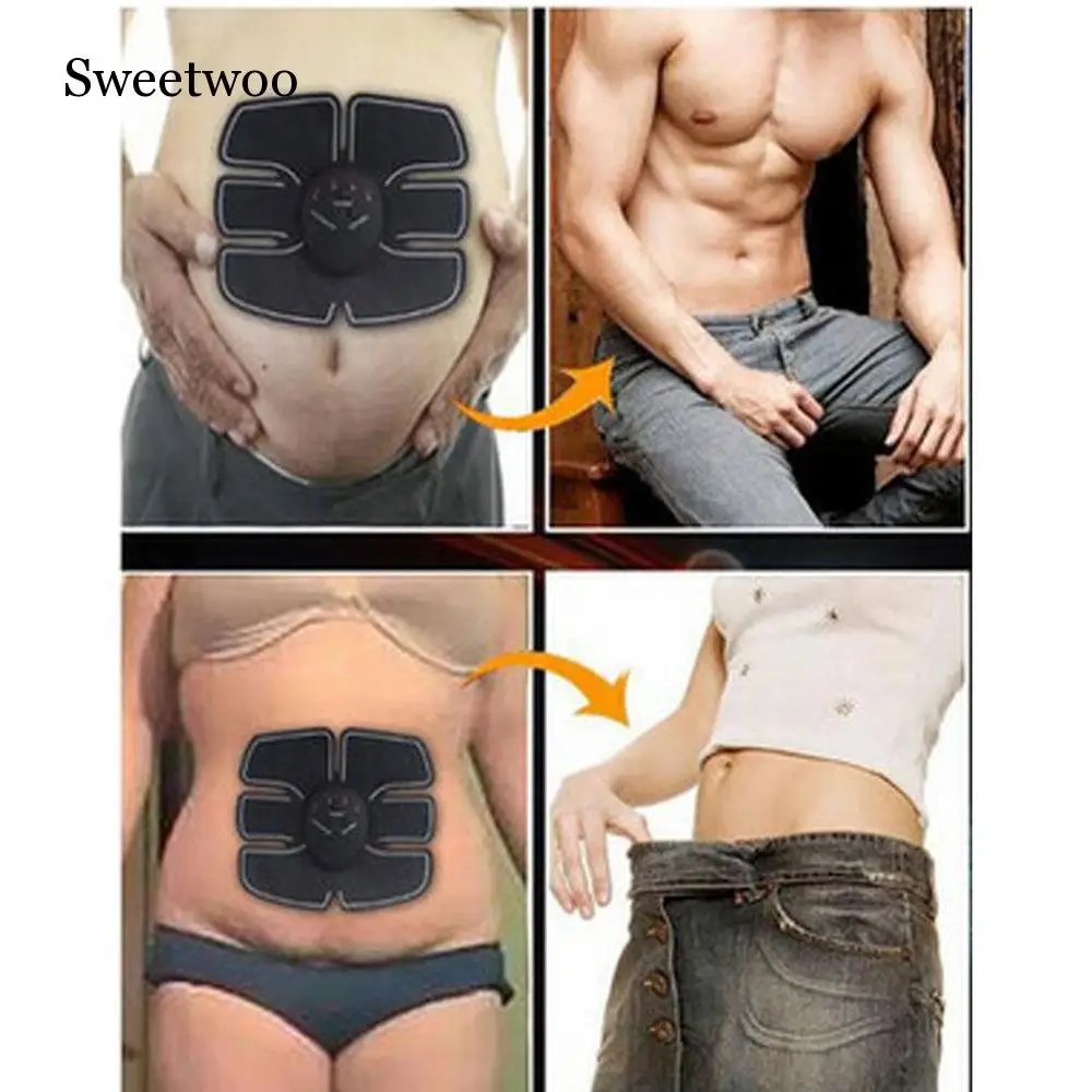 Мышцы Массажер обучающей Форма Fit Комплект ABS шести Pad брюшной электрический