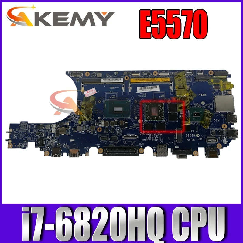 

100% рабочая для dell latitude E5570 материнская плата 0N98Y6 i7-6820HQ ADP80 LA-C841P испытания ОК