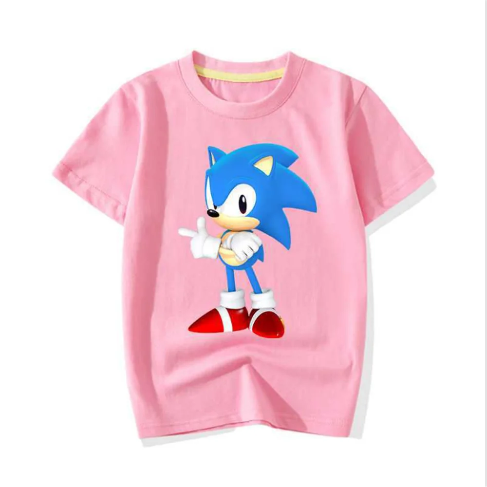 Новинка лета 2021 Забавные футболки для мальчиков и девочек с ультразвуковым