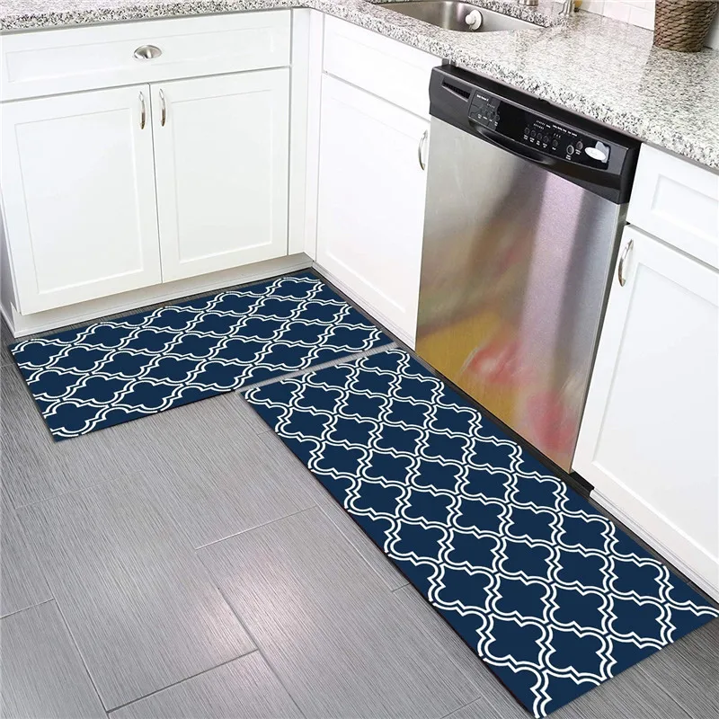 

Bathroom Entrance Door Mat Washable Non-slip Kitchen Floor Mat Bedroom Living Room Bedside Area Rugs Waterproof Modern Carpet