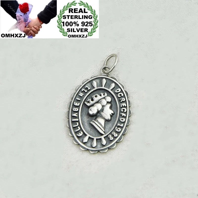 

OMHXZJ, оптовая продажа, HD44, Европейская мода, прекрасный подарок женщине на день рождения для девушки, винтажная королева 100%, Стерлинговое Сер...