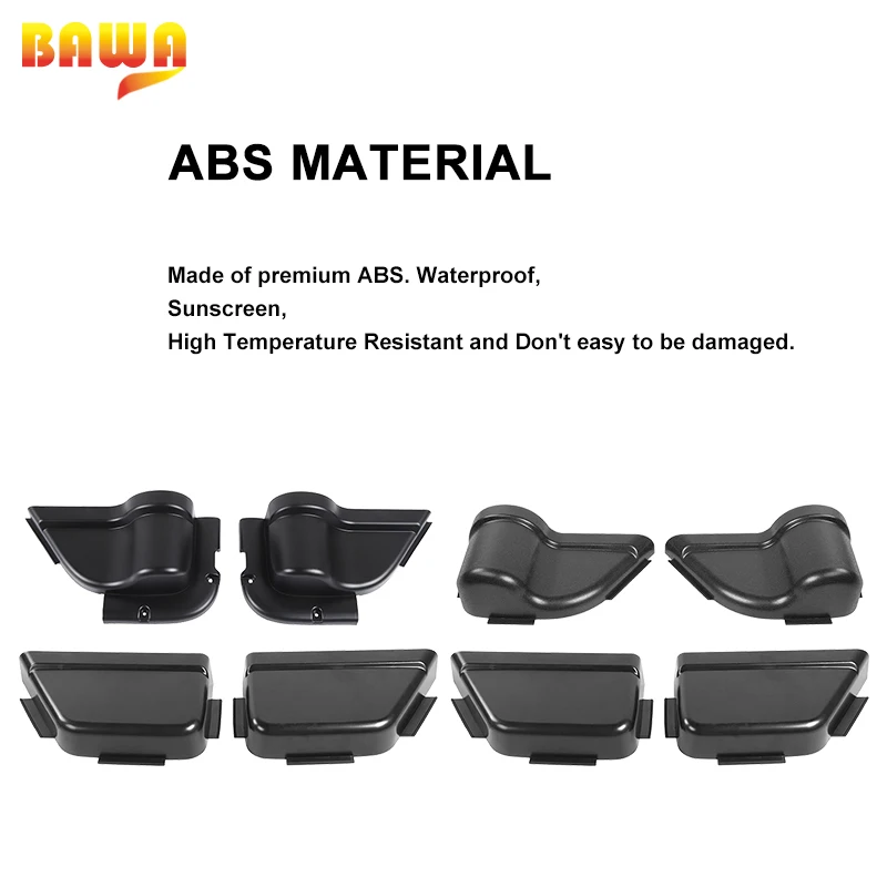 Pаспродажа Органайзер BAWA для передней и задней дверей автомобиля, 4 шт., коробка для хранения, аксессуары для Jeep Wrangler JK 2011 2012 2013 2014 2015 2016 2017