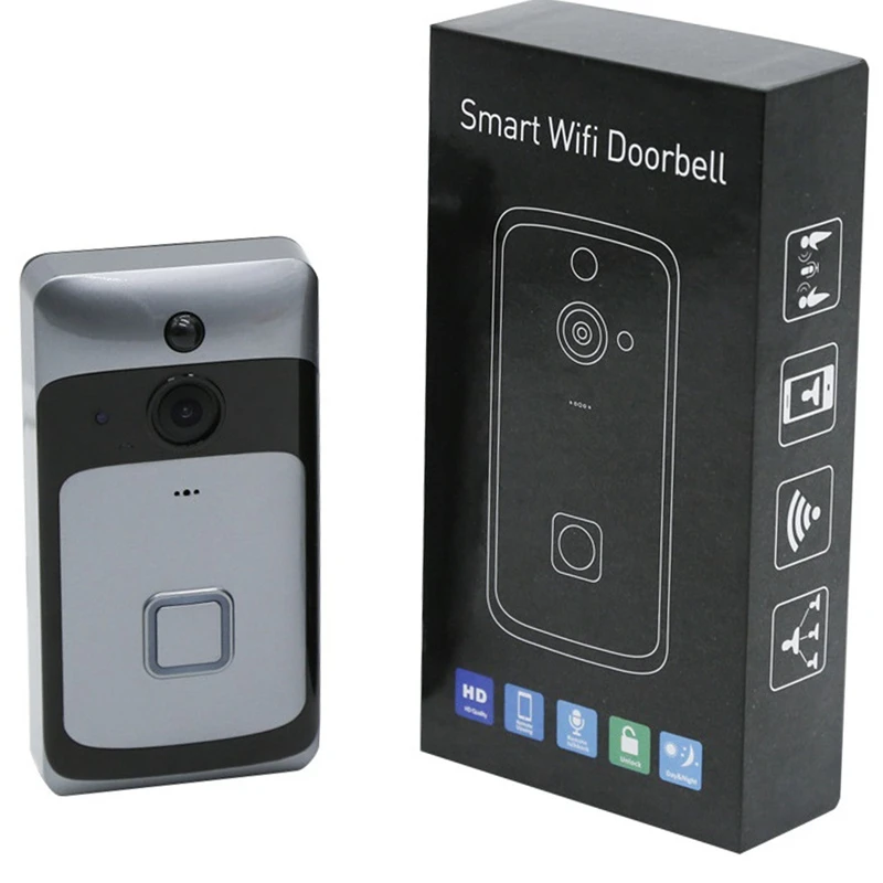 

1080P Video Doorbell Wireless Camera HD Network Camera Anti-Theft Mobile Phone Remote Monitoring WIFI Camera Doorbell