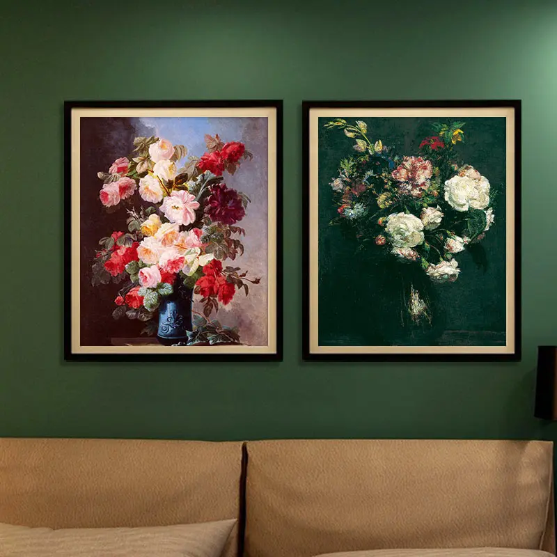 Винтажный цветочный постер BANMU в скандинавском стиле абстрактная настенная