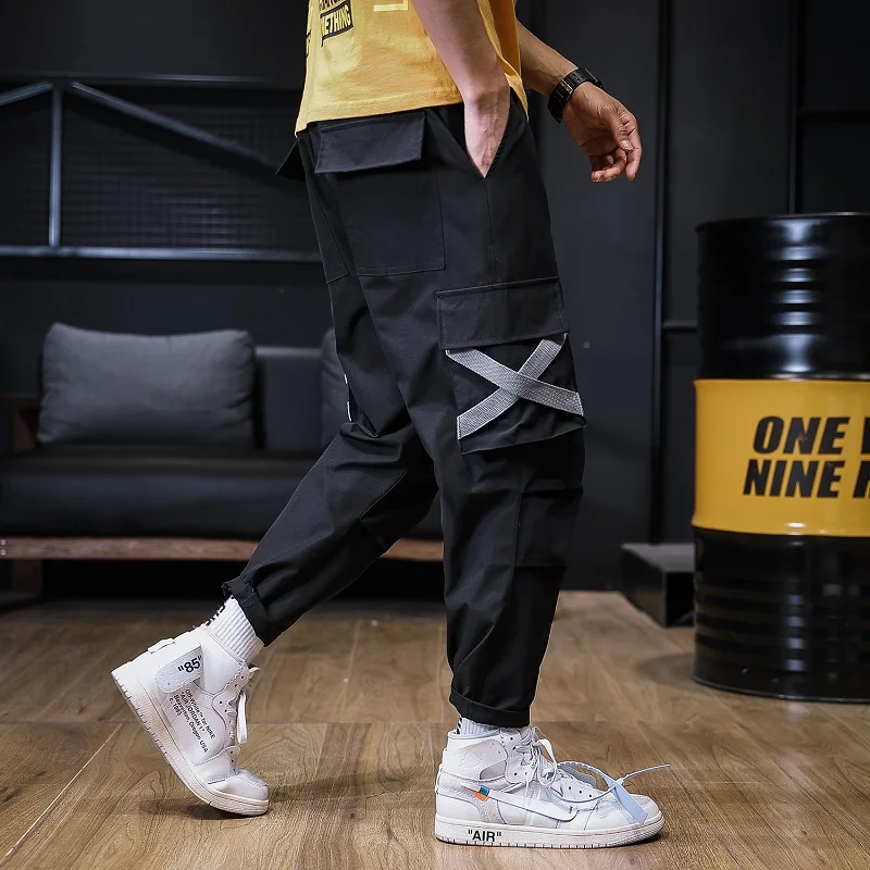Hot Sale Men Joggers Hip Hop Harem Streetwear Pants Casual Trousers Popular Cargo Male Thin Sweatpants Summer Cool Fashion | Мужская