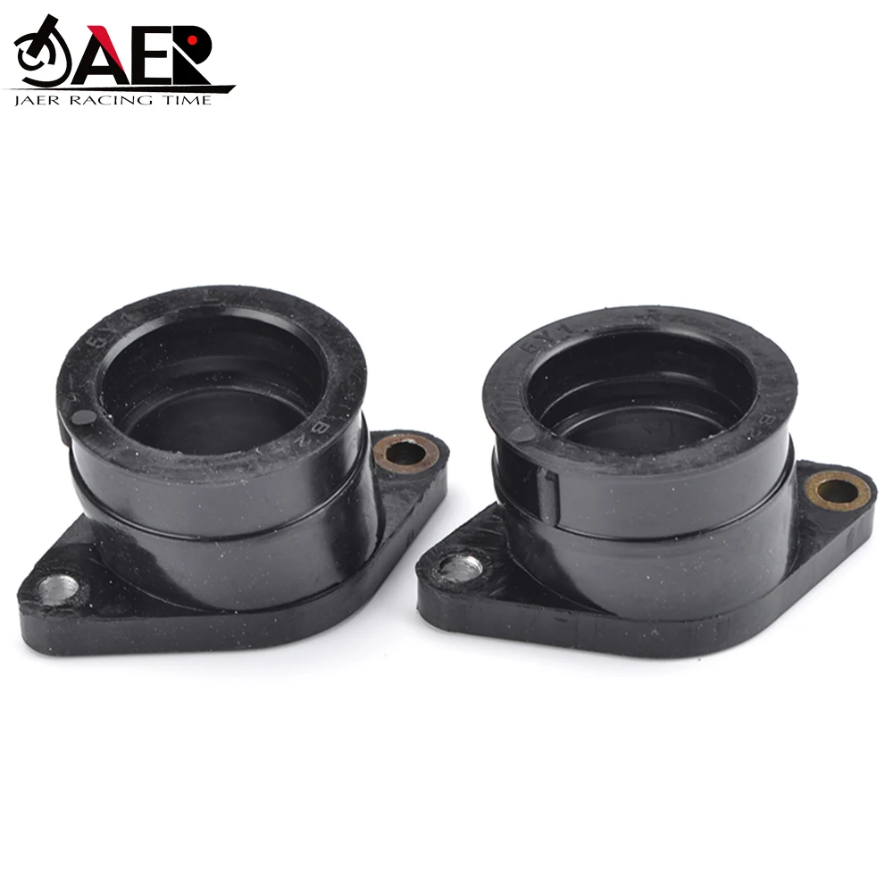 JAER 2PCS Motorcycle Carburetor Engine Rubber Adapter Inlet Intake Pipe for Yamaha XT550 XT 550 1982 1983 5Y1-13586-01 |
