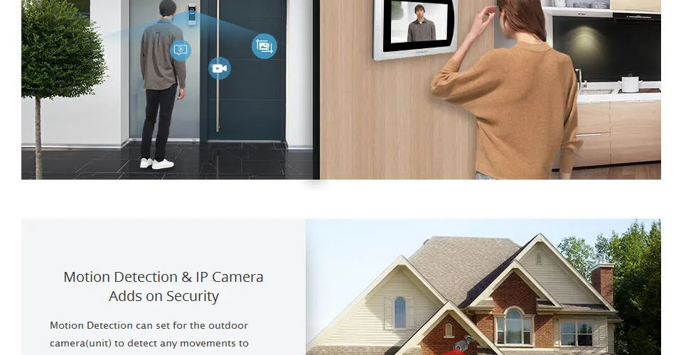 HOMSECUR 7 ''сенсорный экран wifi IP видео домофон видеодомофон дверной звонок квартира Обнаружение движения Android/iOS POE переключатель