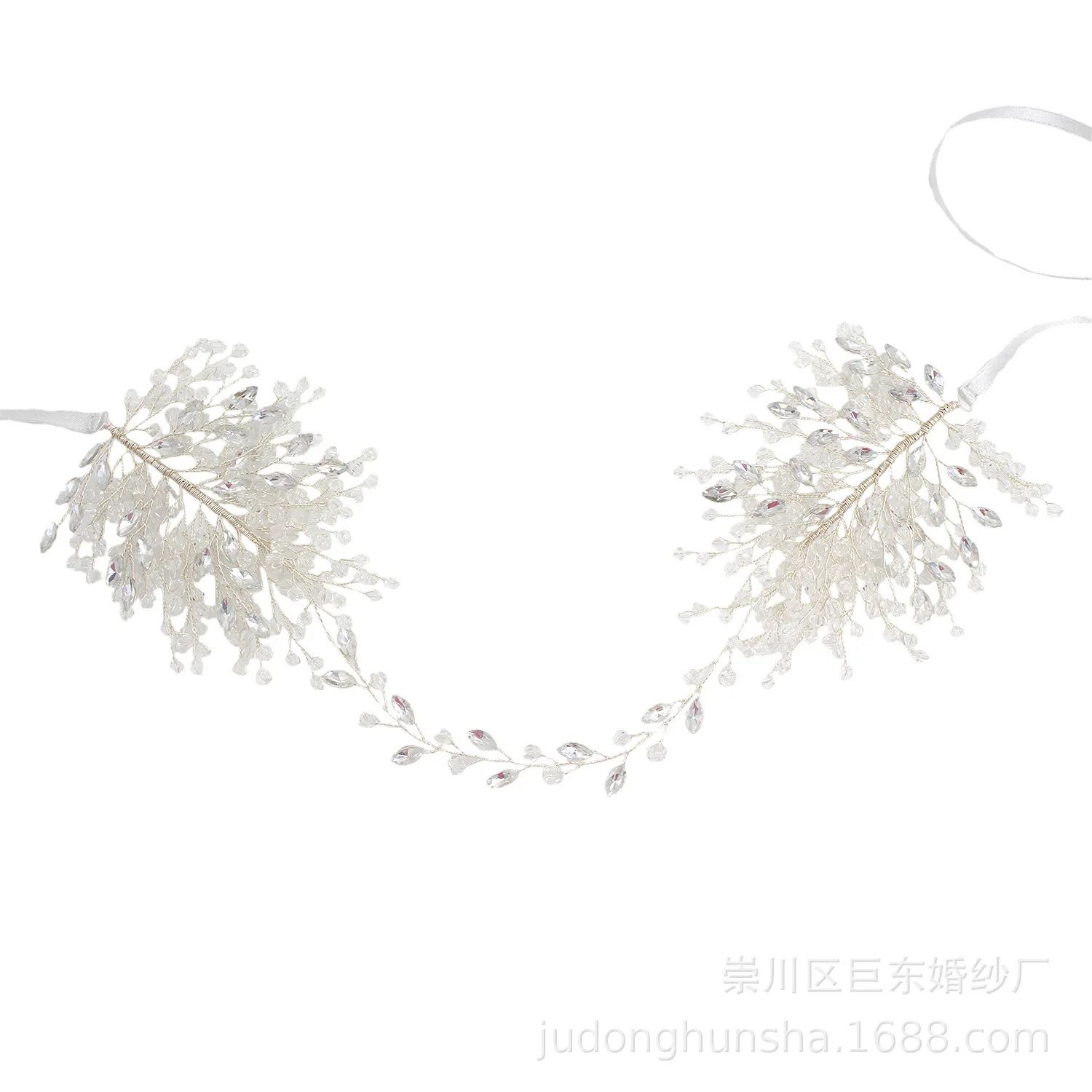 

O884 exquisite Crystal Bridal headdress Korean handmade bridal