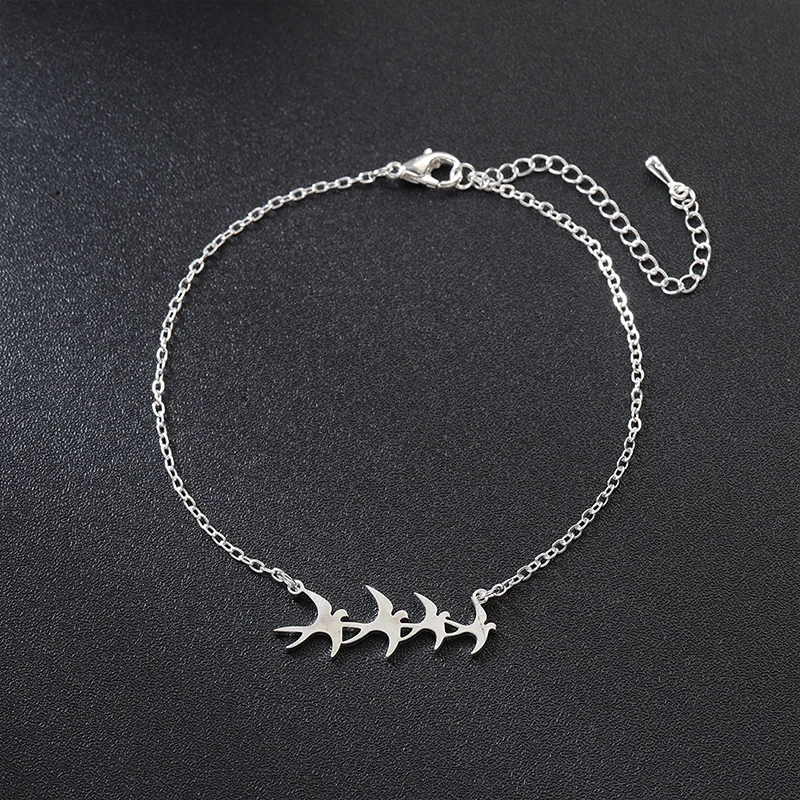 Южнокорейский новый простой браслет в виде Ласточки животного Модный женский
