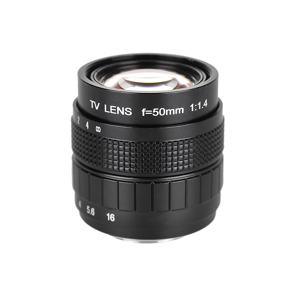 Объектив Pixco для телеобъектива C 50 мм F1.4 2/3 дюйма черный | Электроника
