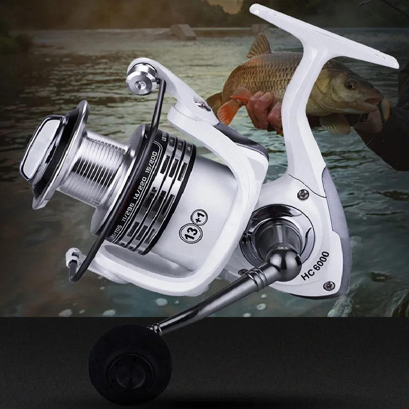 

2019 Spinning Fishing Reel Coil 1000 - 7000 13+1BB Metal Fishing Reel Carp Ice Reel Sea Fishing Carretilha Pesca Molinete