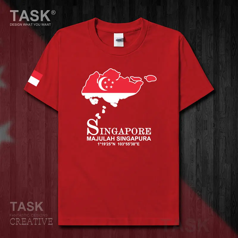 Сингапурская сингапурская Мужская футболка SGP Новые Топы одежда с коротким