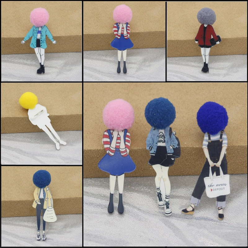 Модная брошь заколки для женской ювелирные изделия девочек Мультяшные модели