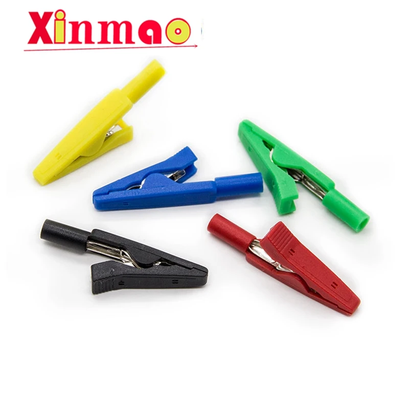 Изоляция с открытым отверстием 5 мм сварной крокодиловый зажим 2 разъемом прямой