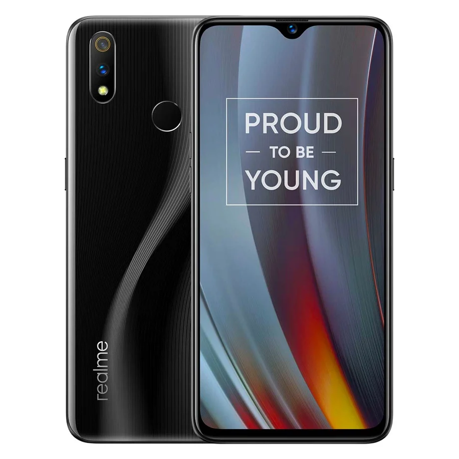 Новый мобильный телефон Realme 3 Pro с глобальной версией 6 дюймов ГБ ОЗУ 128 Гб ПЗУ