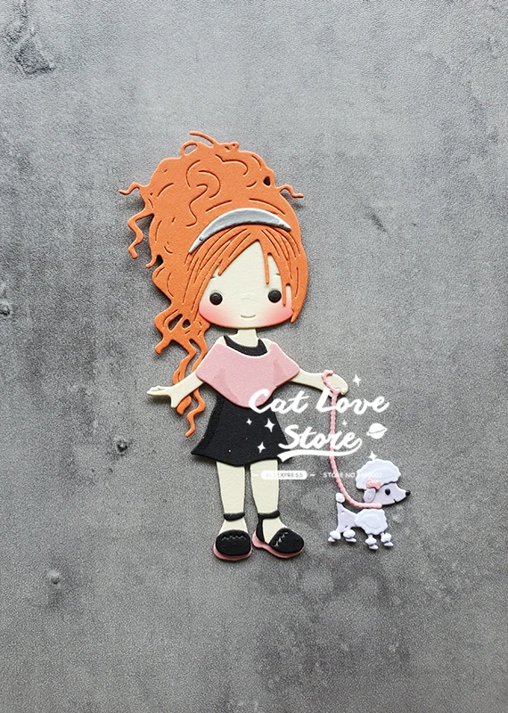Металлическая вырубка для собак Catlove Walk форма скрапбукинга нож трафарет штампы