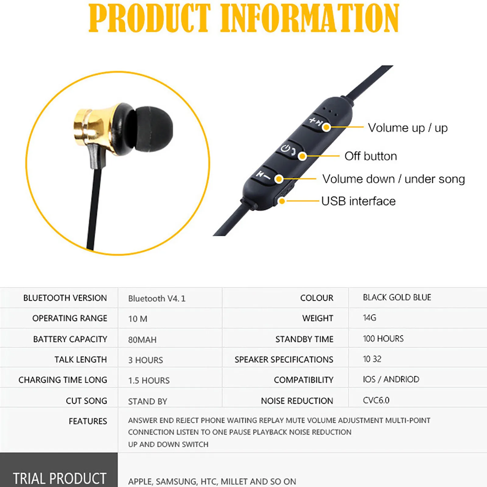 Магнитные беспроводные Bluetooth наушники Xt11 музыкальная гарнитура с шейным ободом