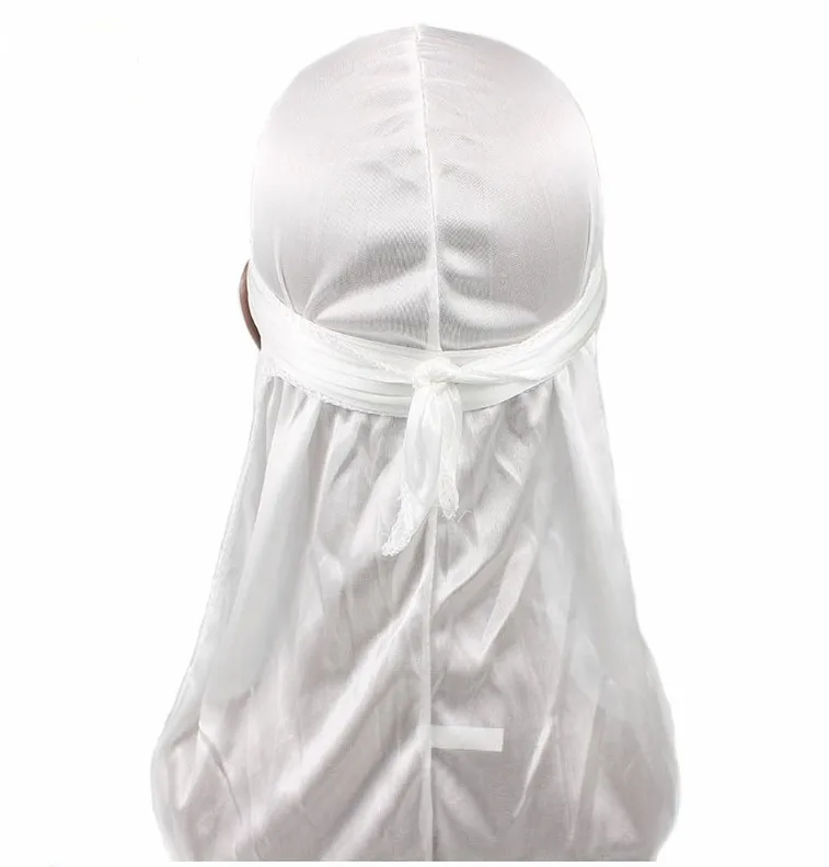 

Satin bonnet longsatin bonnet tail turban single evanescent hues silk braid pirate cap flexibility in baotou cap SILKY DURAG