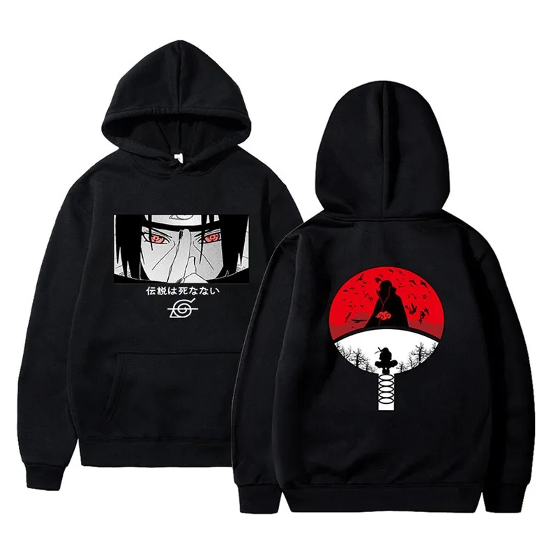 

Anime Harajuku Hoodies Men Women Anime Print Pullover Hip Hop Streetwear 2021