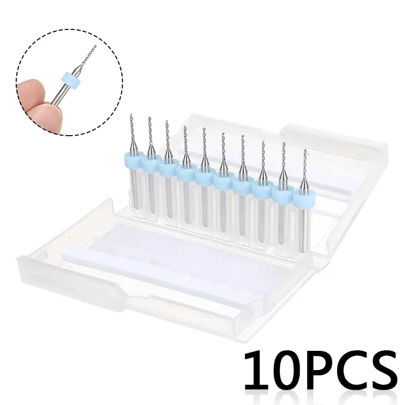 Набор концевых фрез комплект из 10 твердосплавных насадок для гравировки 1 мм 3 175