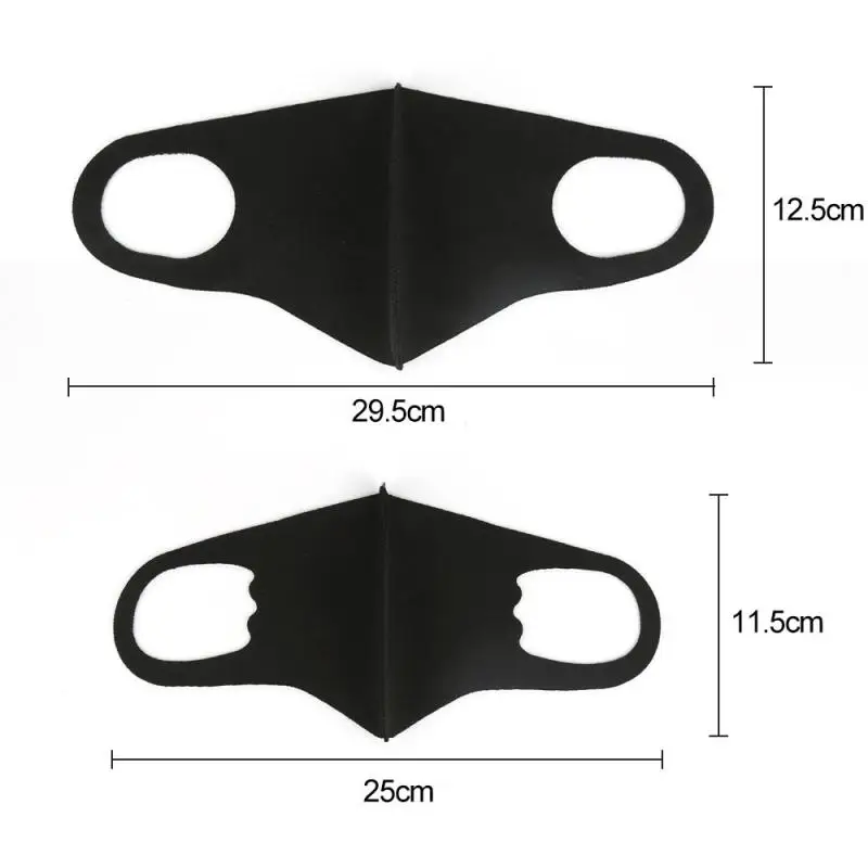 Маски для взрослых и детей 10 шт. безопасные дышащие многоразовые солнцезащитные