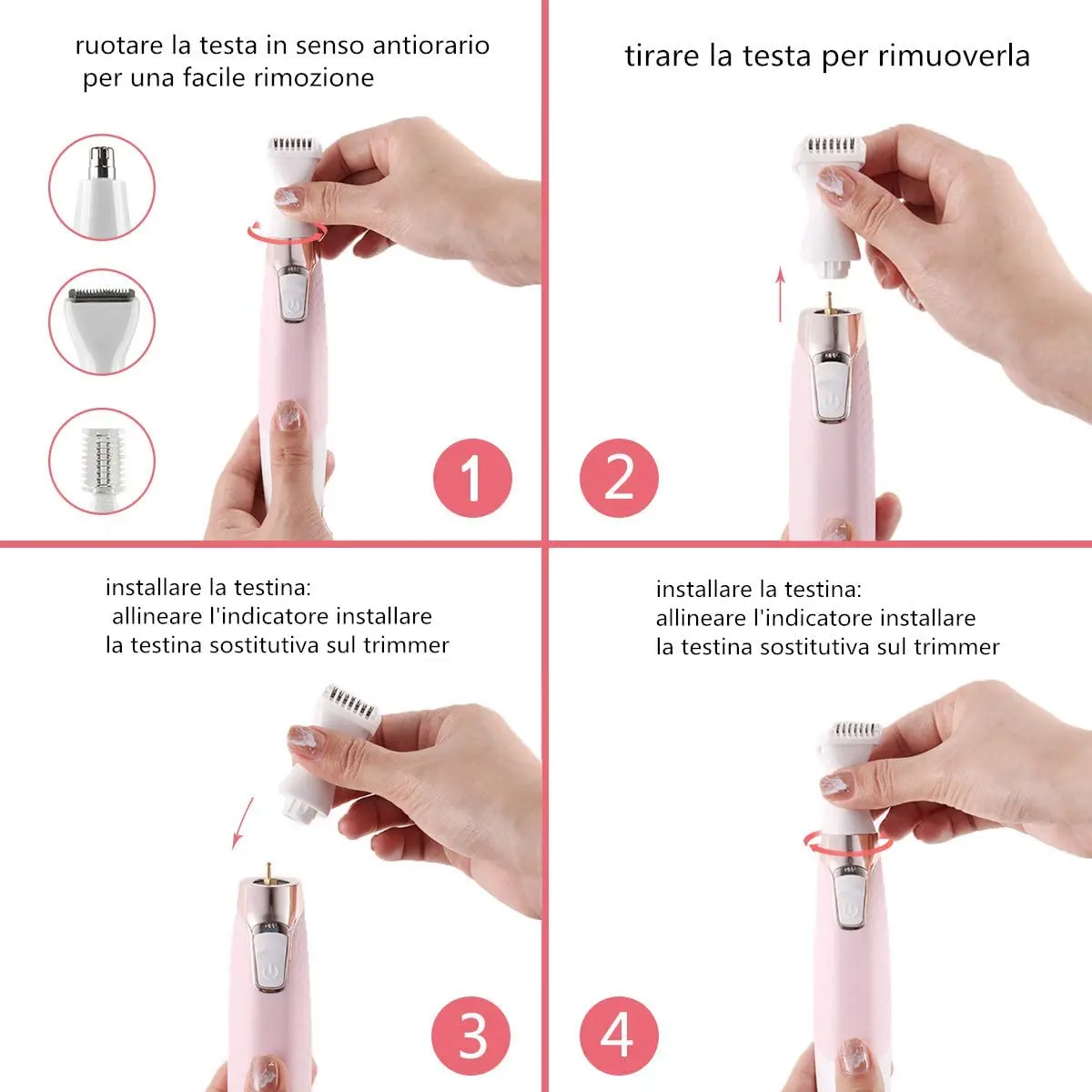 Женский Электрический эпилятор водонепроницаемый электрический 5 в 1 влажный и