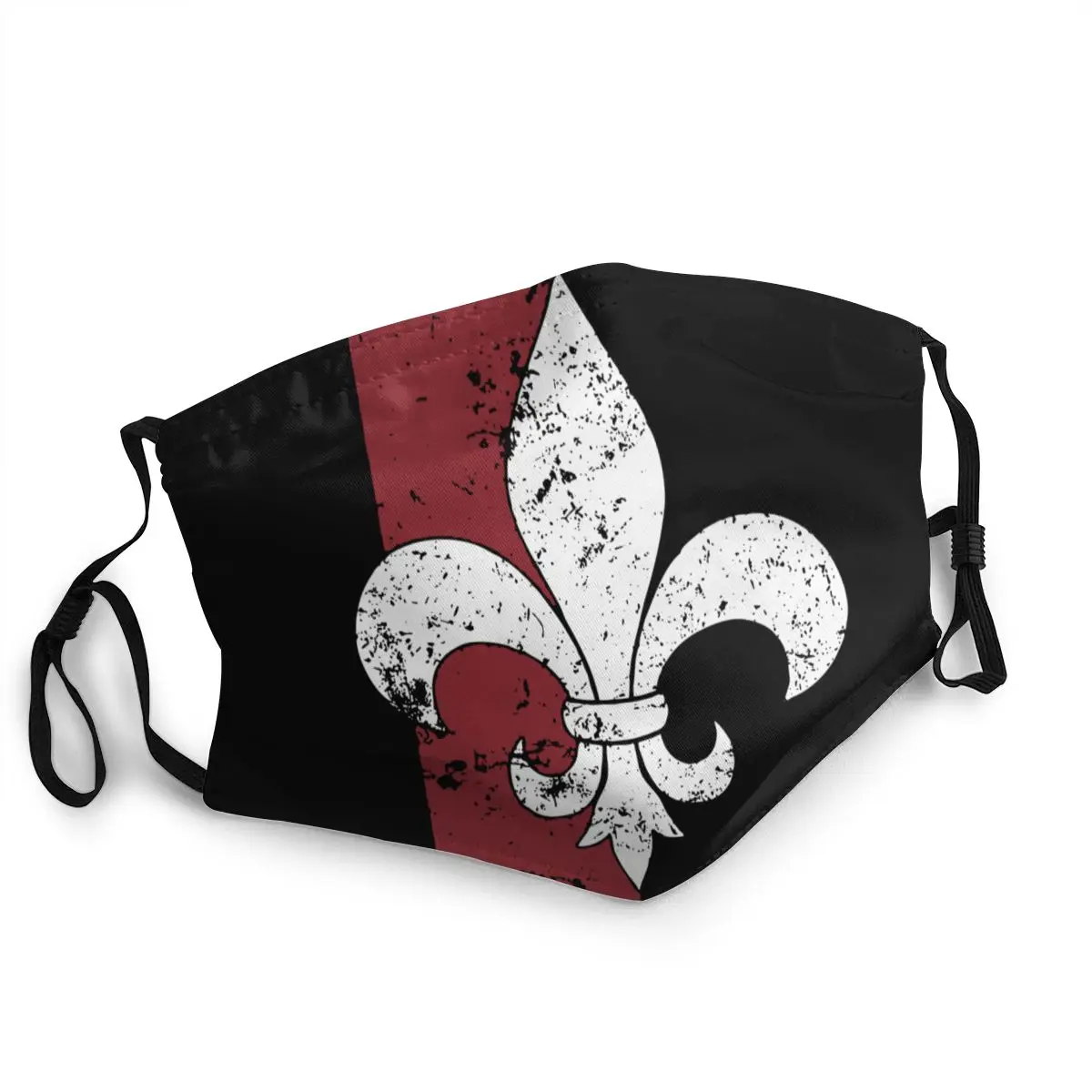 

Fleur De Lis Reusable Mouth Face Mask Lily Flower Symbol Flag Anti Haze Dust Mask Protection Mask Respirator Mouth Muffle