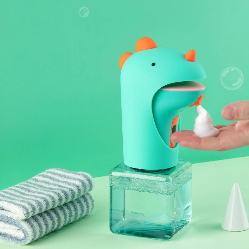 

Cartoon Dinosaur Automatic Foam Soap Dispenser Intelligent Sensor Kids Hand Washing Machine Kitchen Bathroom Supplies