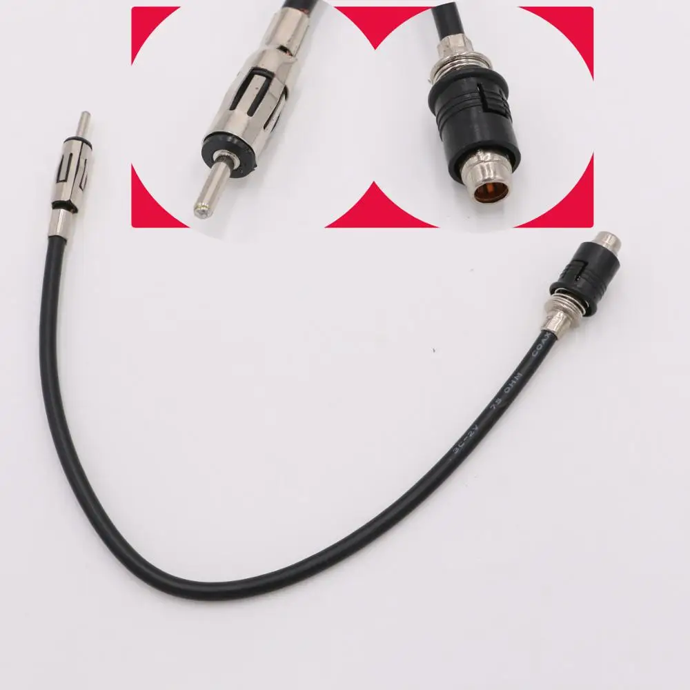 Автомобильный радиоприемник стерео ISO к Din антенна Мачтовый адаптер соединитель