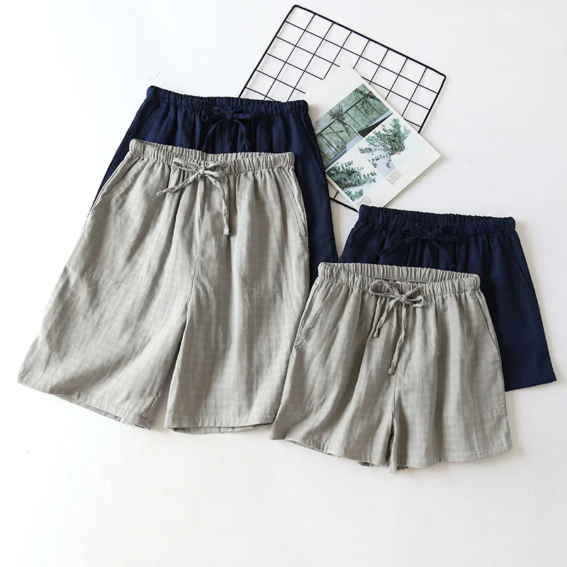 

Summer pajama pants couple cotton shorts ladies home pants thin section large size men pajama pants pajama shorts sleep pants