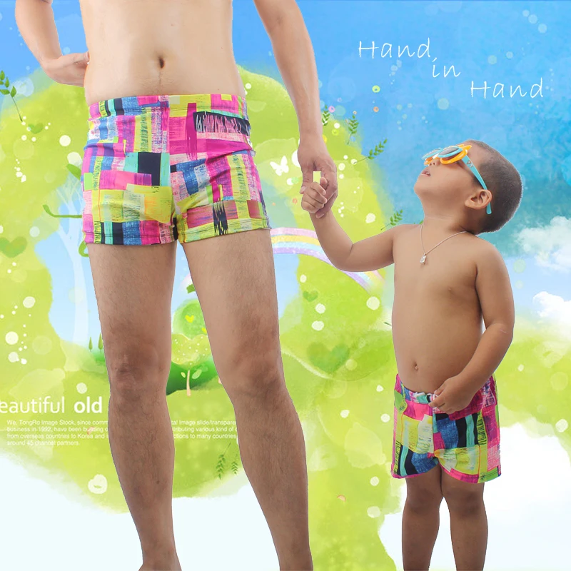 

SWIMMART Hot Sales Daddy and Son Swimsuit Family Clothing Set Swim Trunk Parent Child Swimwear Bathing Suits Dropshipping