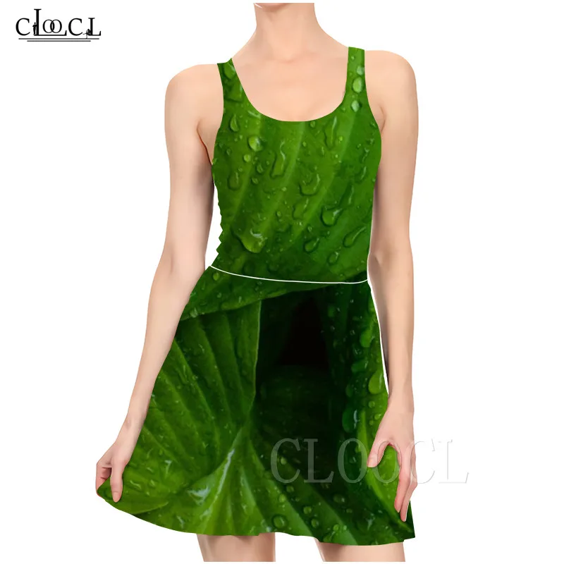 Повседневное облегающее платье для девочки с листьями и цветами модное летнее