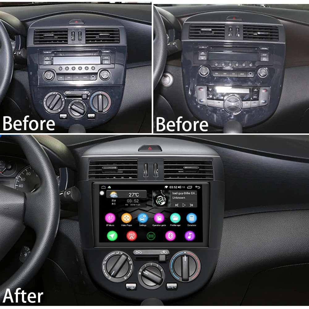 Автомобильный мультимедийный плеер стерео GPS DVD радио навигация NAVI Android экран