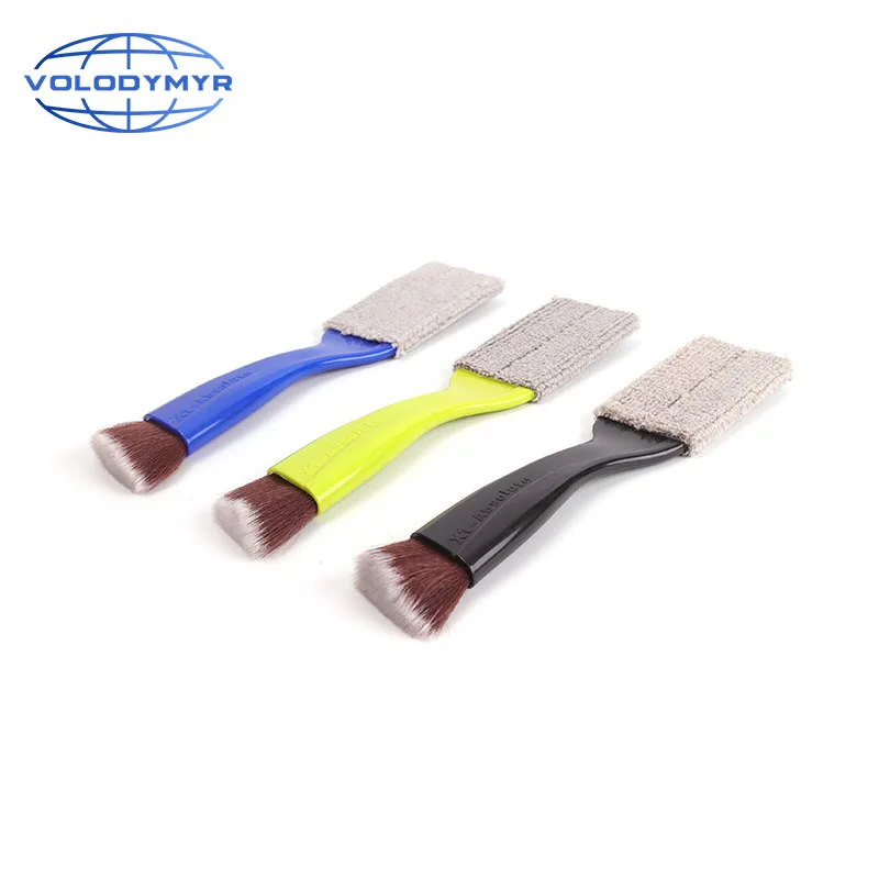 

Volodymyr Car Detailing Brush 21cm Lengthen Double Head Brush for Auto Clean Detail Clean Interior Electrostatic Dust Remove