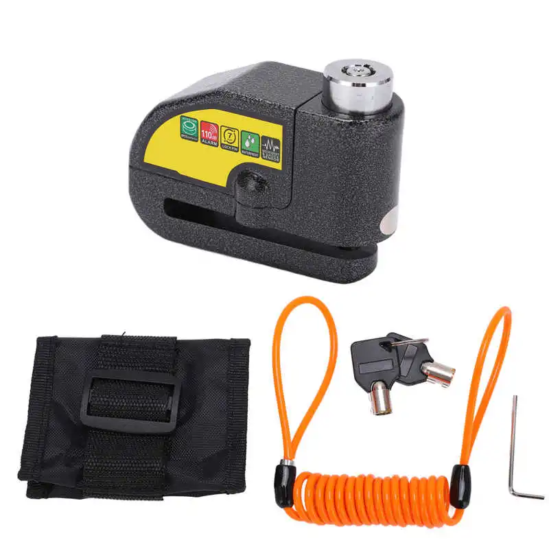 Велосипедный замок с дисковым тормозом охранная сигнализация водонепроницаемый