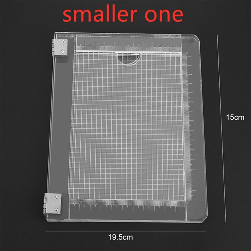 Smaller one 25,5X21 см прозрачный акриловый штамп блок штамповки позиционирования инструмент для скрапбукинга DIY Ремесло Подарочная карта складные пластины инструменты - Цвет: Smaller one