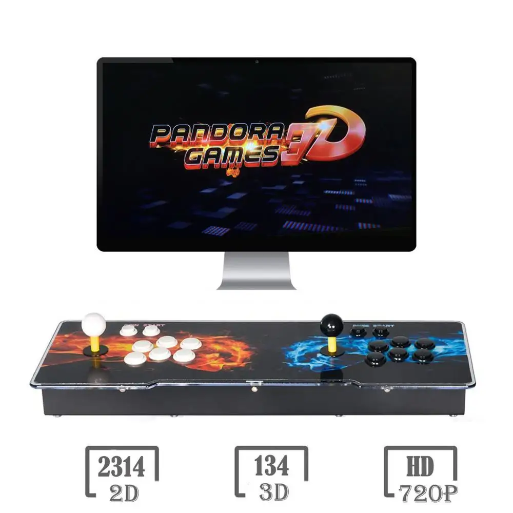 3D Pandora игровая консоль добавьте больше игр 2448