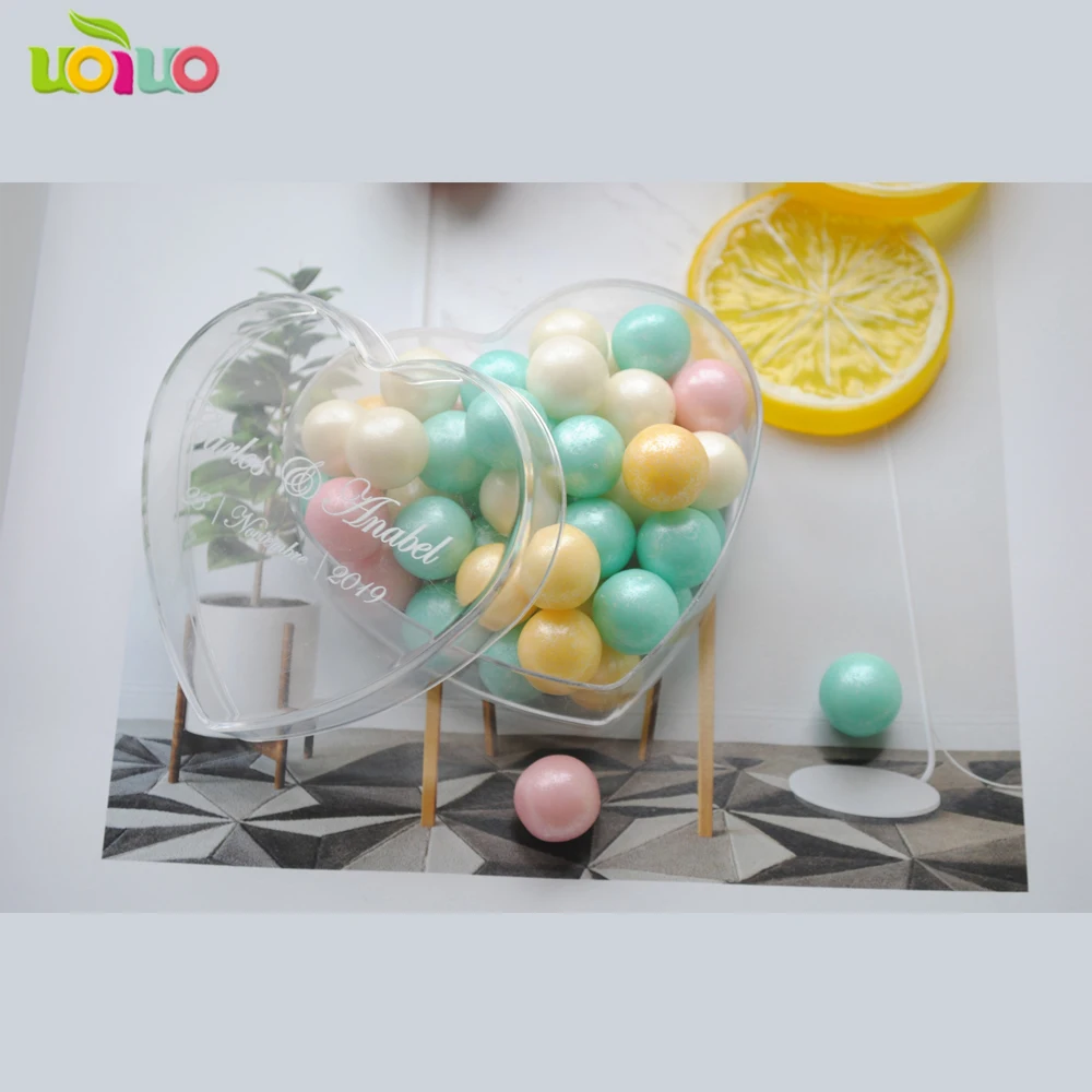 10 шт. пластиковые коробки для конфет в форме сердца | Дом и сад