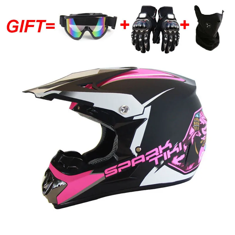 

End 3 Pieces Gift Motorcycle Helmet Adult Off-road Helmet Bike Downhill Cross Helmet Capacete Motocross Casco