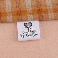 cotton tags sewing labels personalized brand custom logo business name washable sheep wool loop 25mm x 70mm md5179