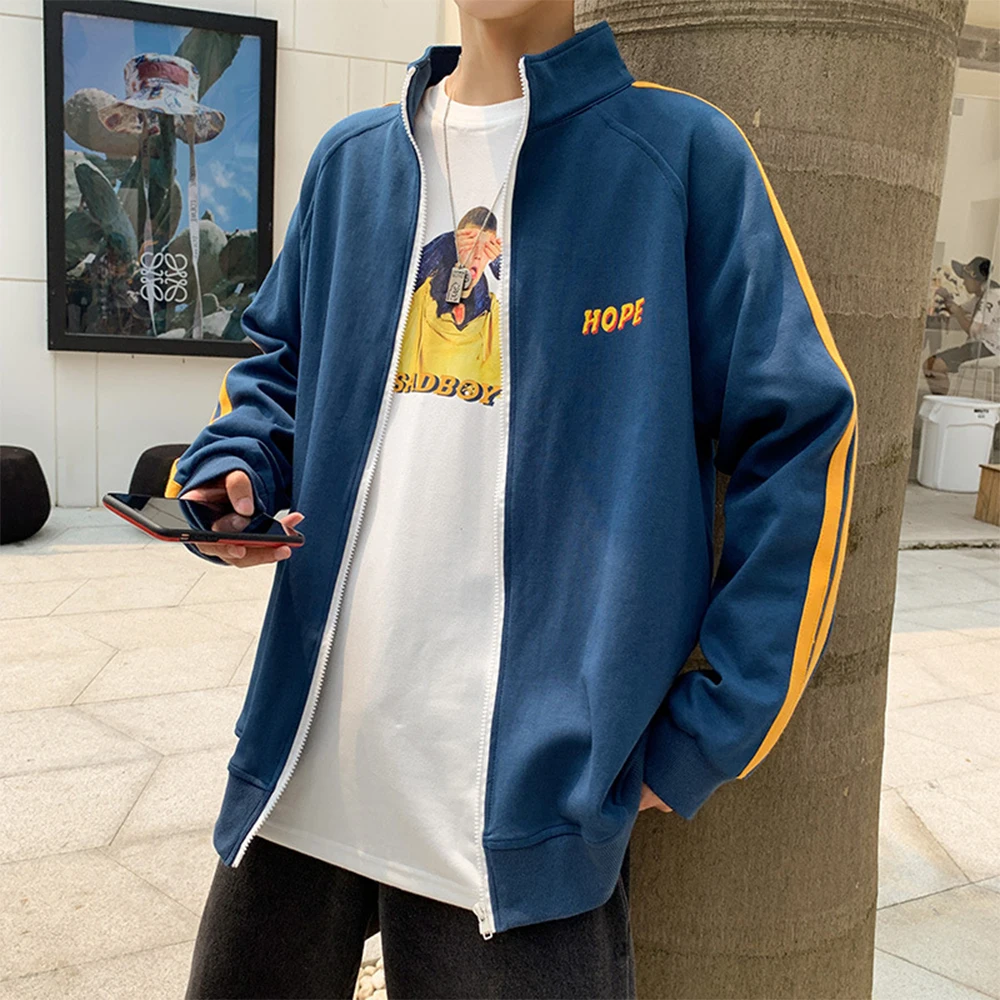 

Fashion Man Outwear Sweatshirts Casual Jacket Spring Autumn Streetwear Man Coat Jacket High Quality Zipper Coat