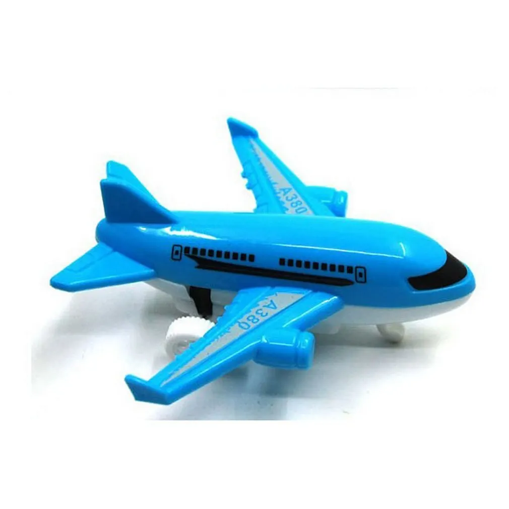 

2 Pcs Pull Back Gliding Aircraft Mini Diecasts Plastic Model Aircraft Infant Toy For Children Random Color 4 Style A380