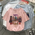 Женские футболки с надписью Bratz, повседневные розовые топы, модная футболка в стиле 90-х, Y2k, корсет, Футболка Harajuku Ulzzang, лето 2020, 2021