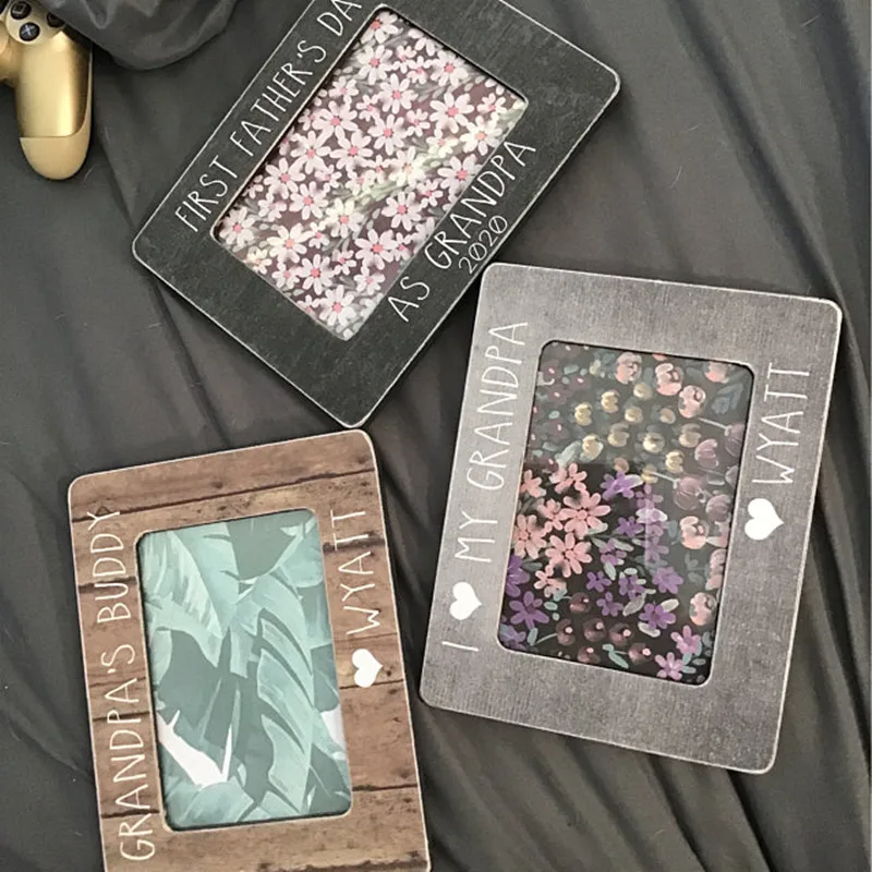 Индивидуальные гравированные фоторамки для Дедушки папы 4x6 фоторамка подарок на