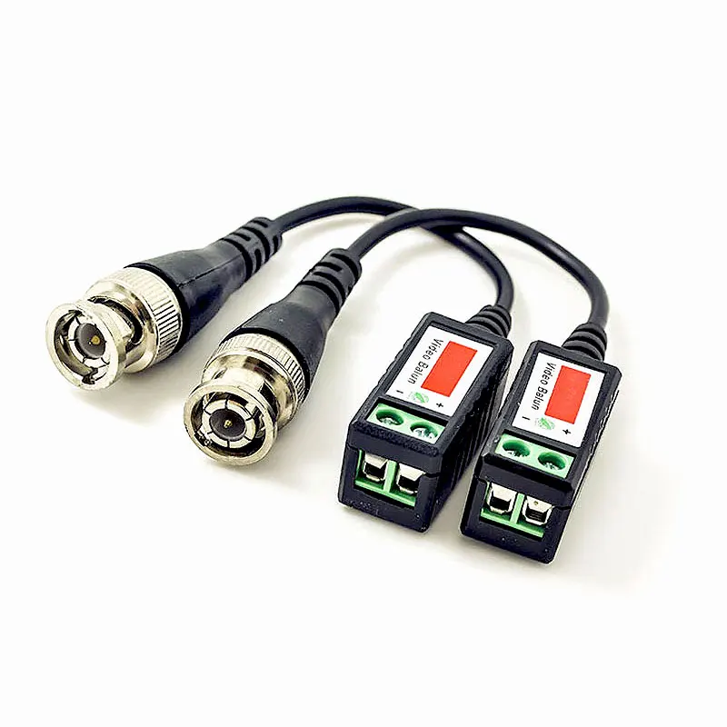 2 шт. BNC CAT5 кабель для камеры видеонаблюдения UTP202A пассивный видеокабель UTP