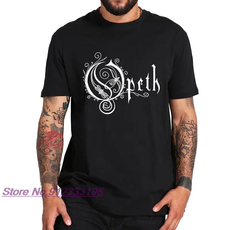 

Opeth-T Shirt For Men Avant-Garde Metal Rock Band Death Metal Fans Streetwear Homme Summer Cotton Top EU Size