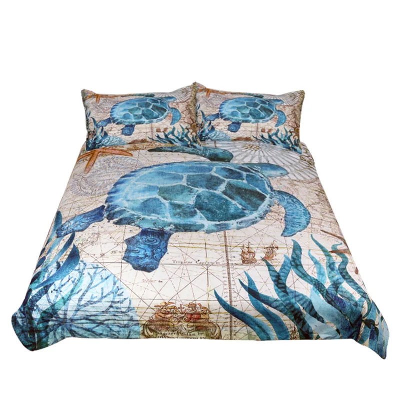 Набор постельного белья в виде животных Королевский размер черепаха